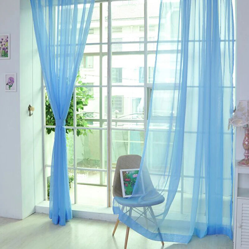 Transparent Gauze Sheer Curtains