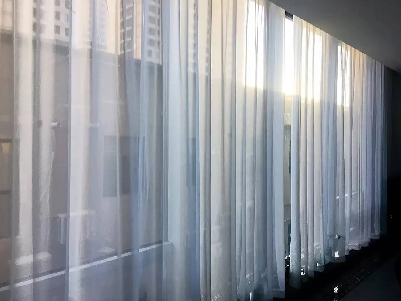 Custom White Sheer Curtains