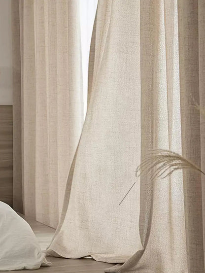 Japanese Linen Semi-Shading Curtains