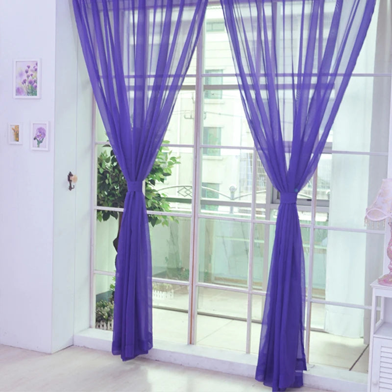 Transparent Gauze Sheer Curtains