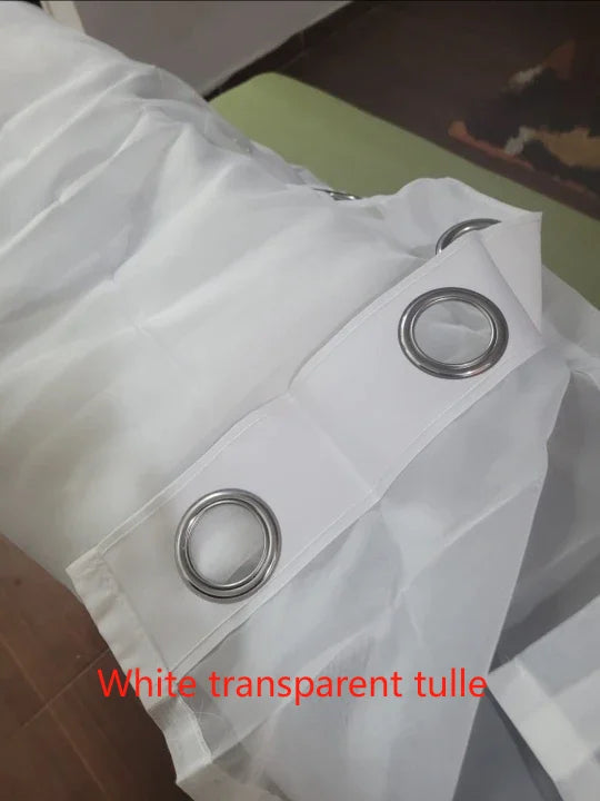 Custom White Sheer Curtains