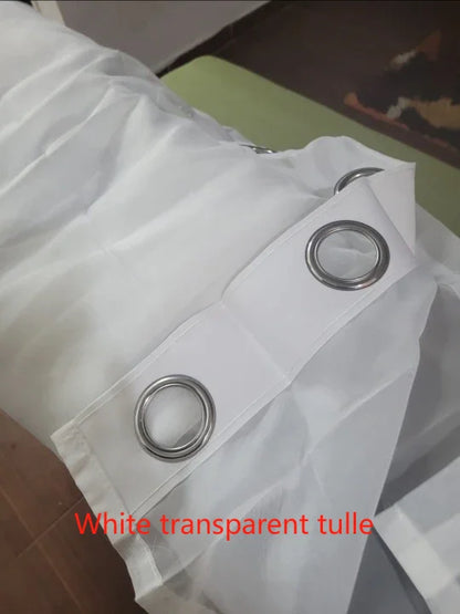 Custom White Sheer Curtains
