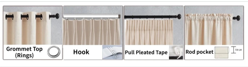 French Chenille Velvet Blackout Curtains