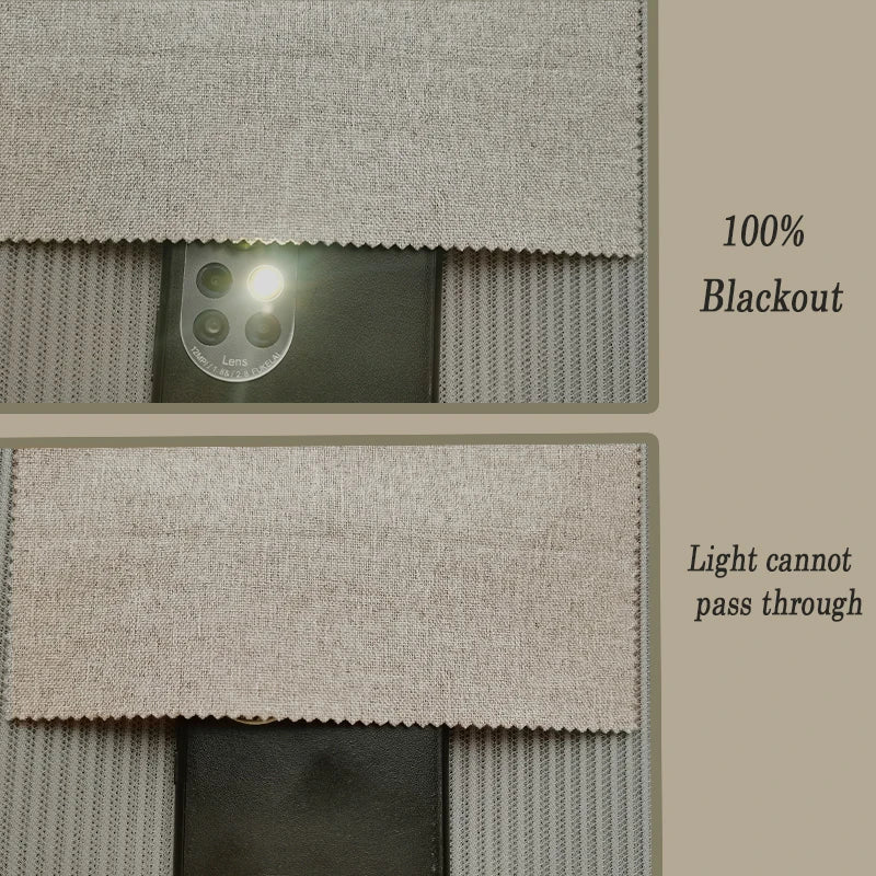 Asazal Linen Blackout Curtains