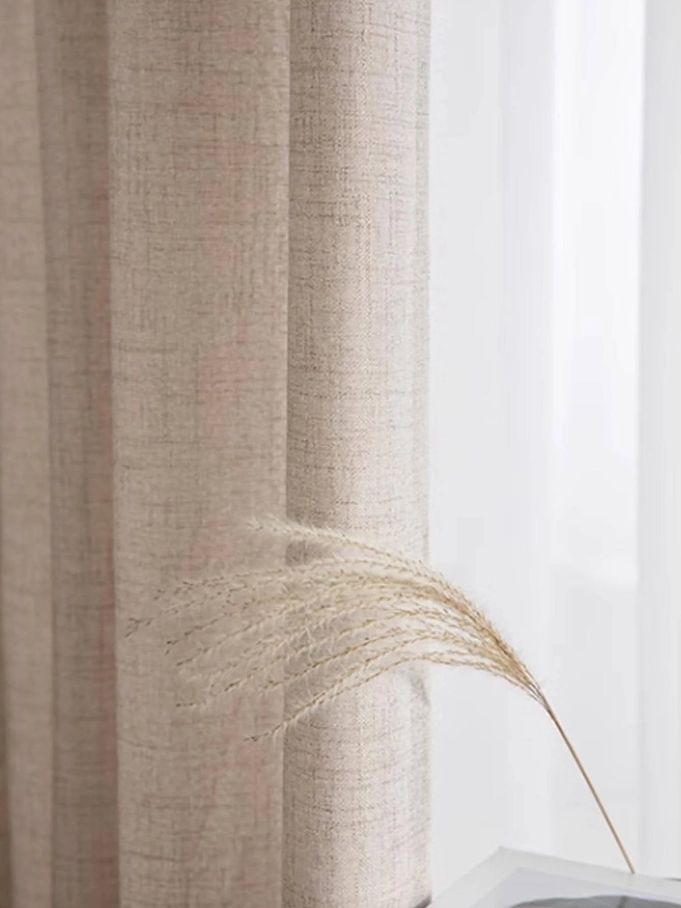 Japanese Linen Semi-Shading Curtains
