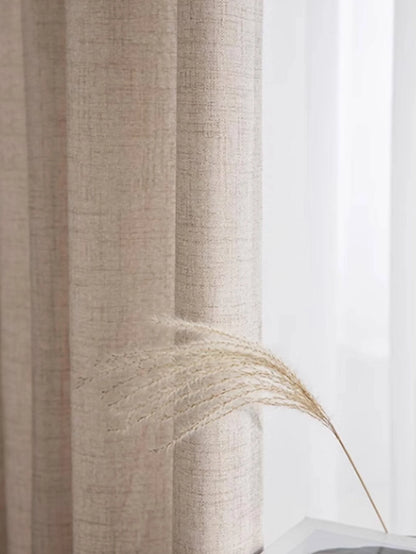 Japanese Linen Semi-Shading Curtains