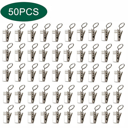 Premium Steel Curtain Clip Hooks