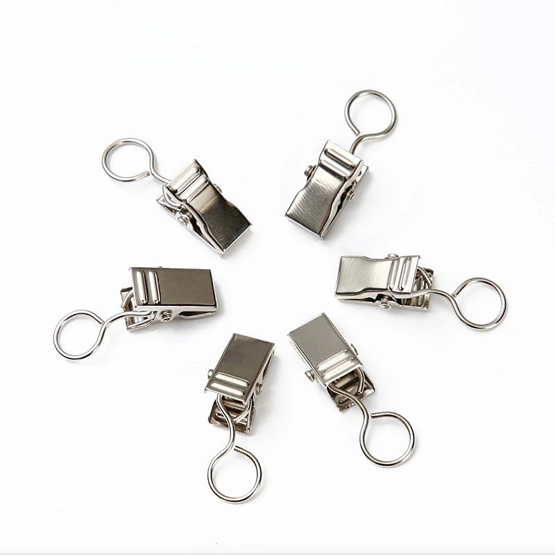 Premium Steel Curtain Clip Hooks
