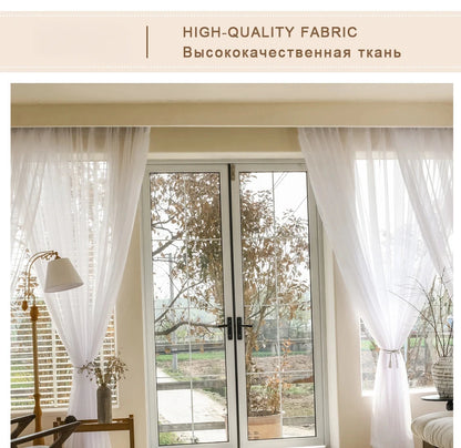 Custom White Sheer Curtains