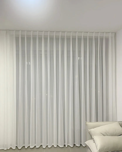 Asazal Sheer Tulle Window Curtains