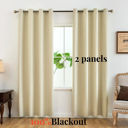Modern Blackout Curtains Coated Lining