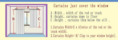 Asazal Sheer Tulle Window Curtains