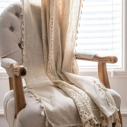 Boho Semi-Blackout Curtains with Tassels