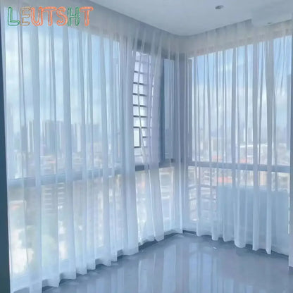 Custom White Sheer Curtains