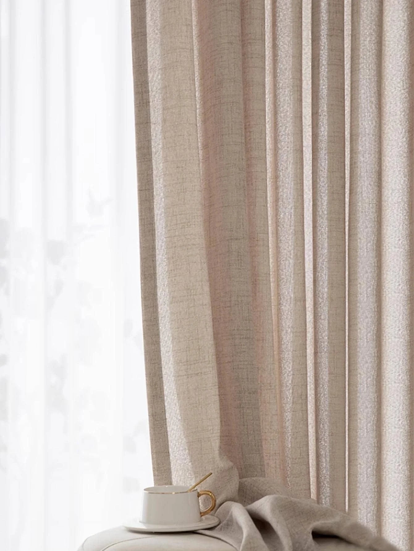 Japanese Linen Semi-Shading Curtains