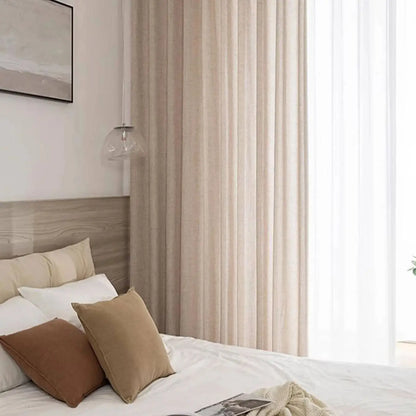 Japanese Linen Semi-Shading Curtains