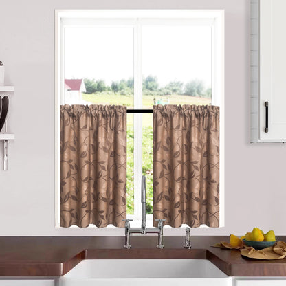 Rod Pocket Blackout Curtains with Valance