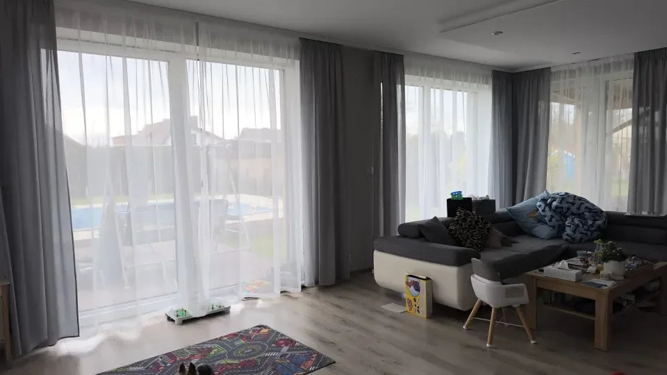 Custom White Sheer Curtains