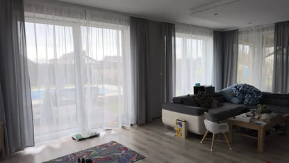 Custom White Sheer Curtains