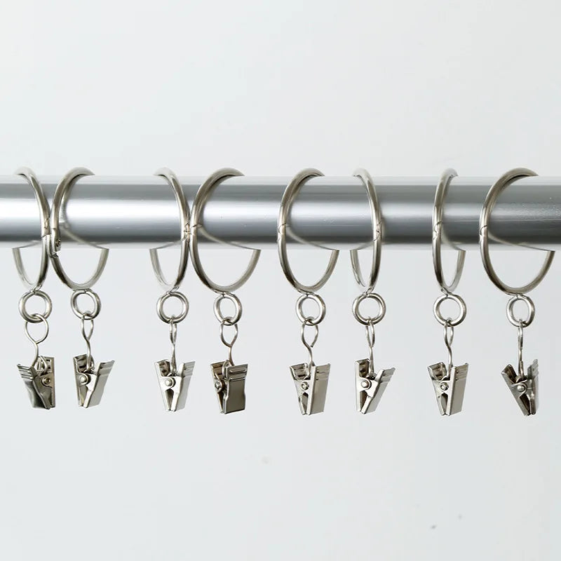 Premium Steel Curtain Clip Hooks
