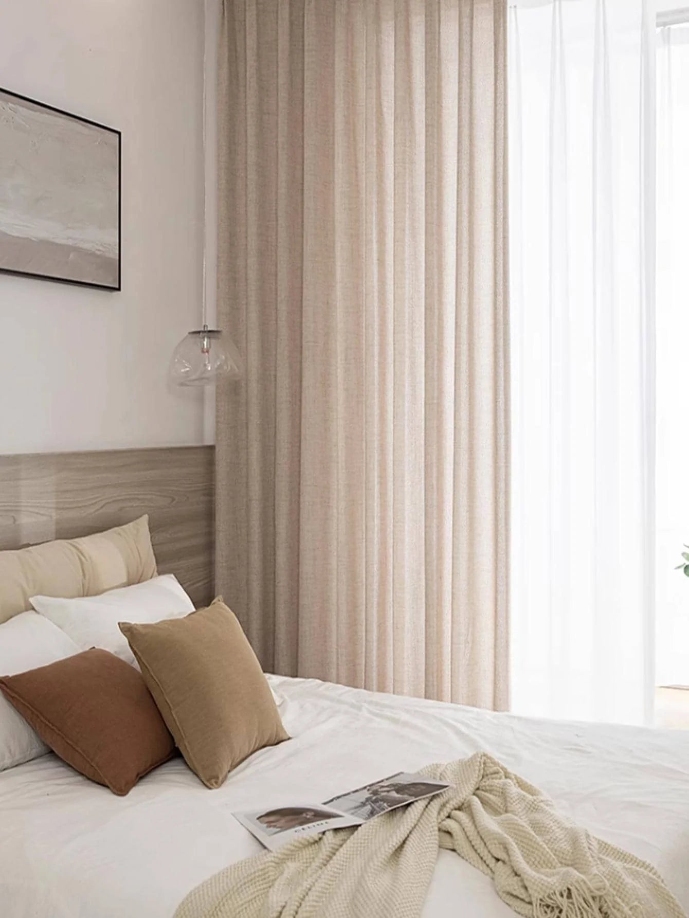 Japanese Linen Semi-Shading Curtains