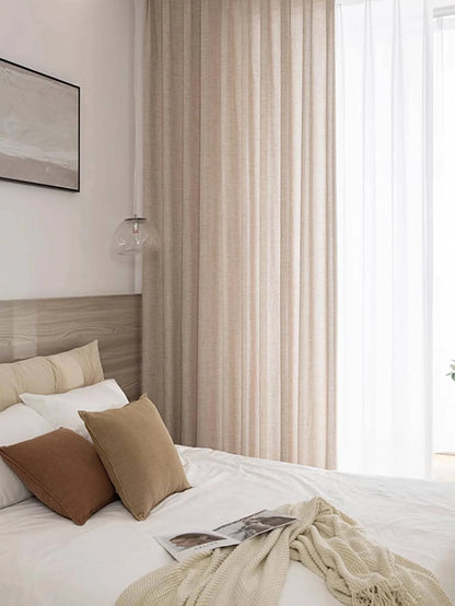 Japanese Linen Semi-Shading Curtains