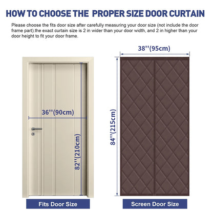 Magnetic Thermal Insulated Door Curtain