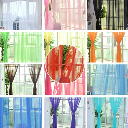 Transparent Gauze Sheer Curtains