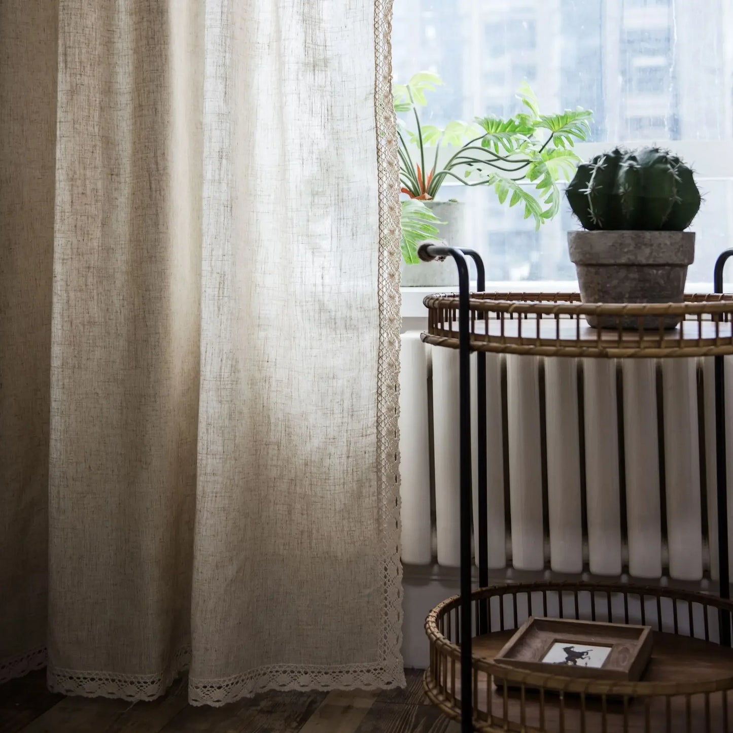 Boho Semi-Blackout Curtains with Tassels