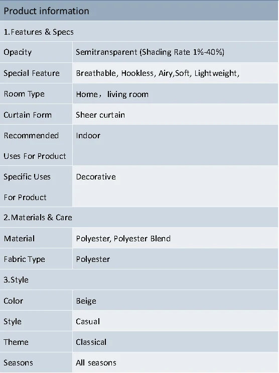 Japanese Linen Semi-Shading Curtains