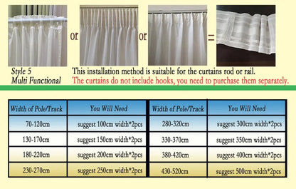 Asazal Linen Blackout Curtains