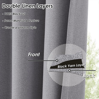Extra Long Custom Blackout Curtains