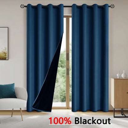 Modern Blackout Curtains Coated Lining