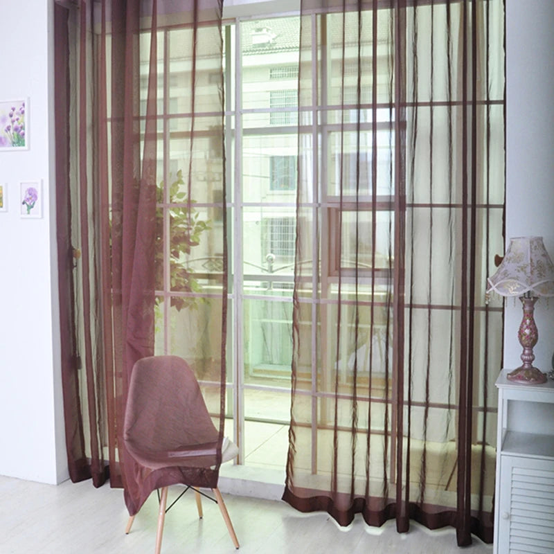 Transparent Gauze Sheer Curtains