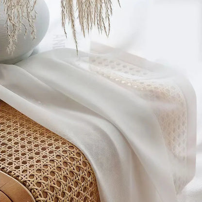 Asazal Sheer Tulle Window Curtains