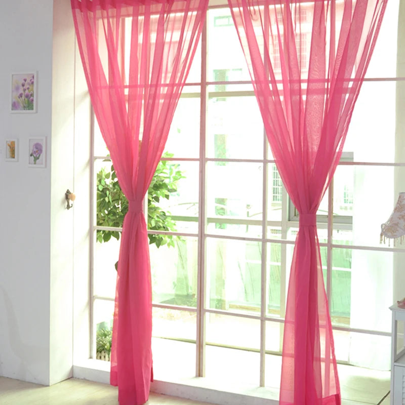 Transparent Gauze Sheer Curtains