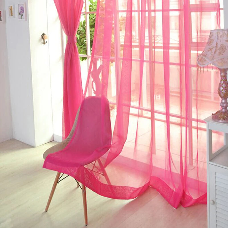 Transparent Gauze Sheer Curtains