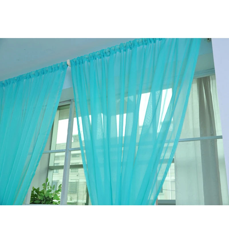 Transparent Gauze Sheer Curtains