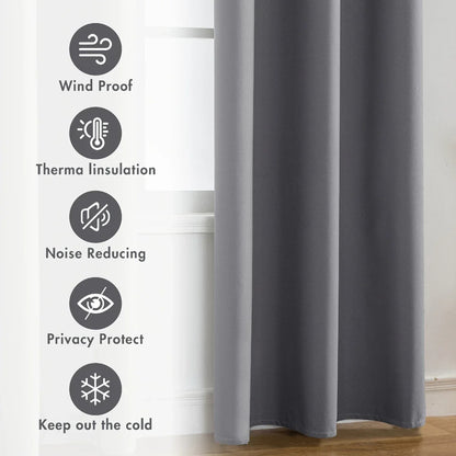 Modern Blackout Curtains Coated Lining