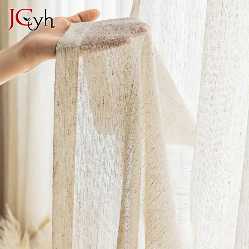 Japan Flax Linen Sheer Curtains