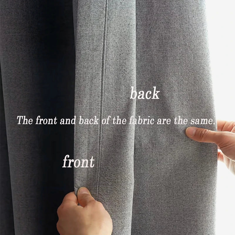 Asazal Linen Blackout Curtains