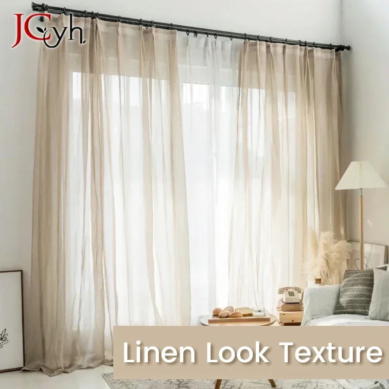 Japan Flax Linen Sheer Curtains