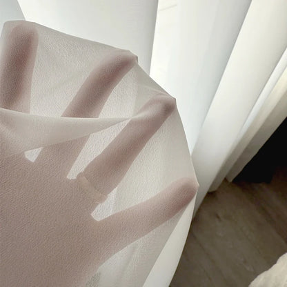 Asazal Sheer Tulle Window Curtains
