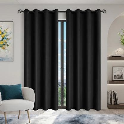 Modern Blackout Curtains Coated Lining