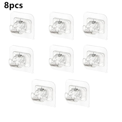 Self-Adhesive Curtain Rod Clip Hooks