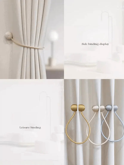 Magnetic Ball Curtain Tiebacks
