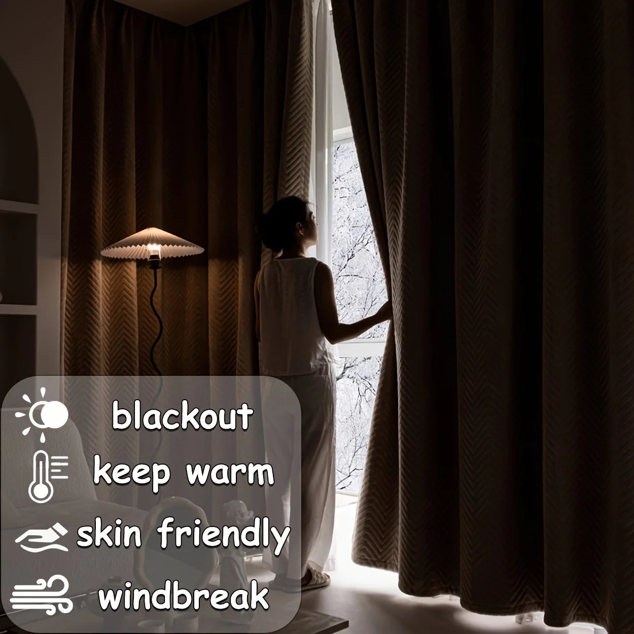 Thick Velvet Blackout Curtains