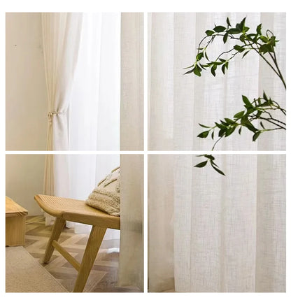 Japan Flax Linen Sheer Curtains