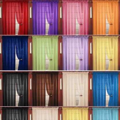 Transparent Gauze Sheer Curtains