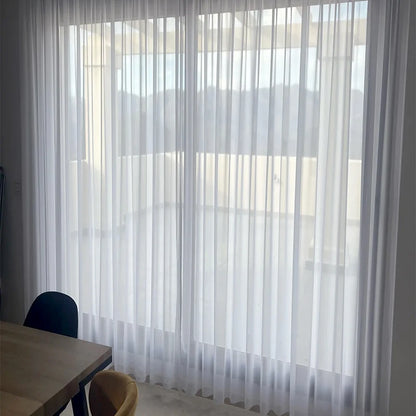 Asazal Sheer Tulle Window Curtains
